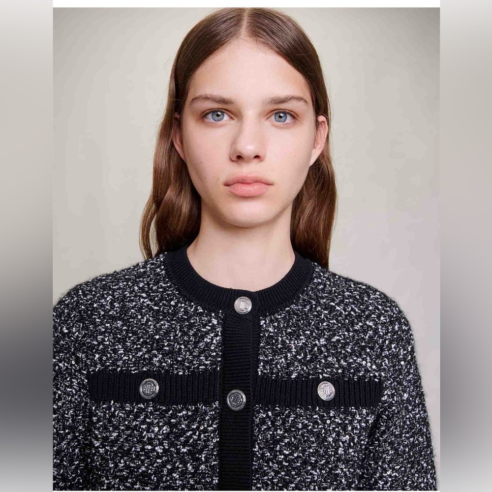 Maje Mevening Cropped Cardigan - Picture 2 of 6